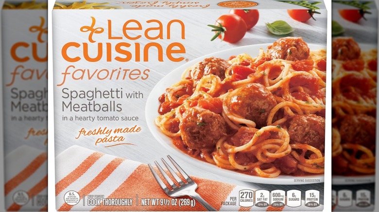 Lean Cuisine Spaghetti and Meatballs box