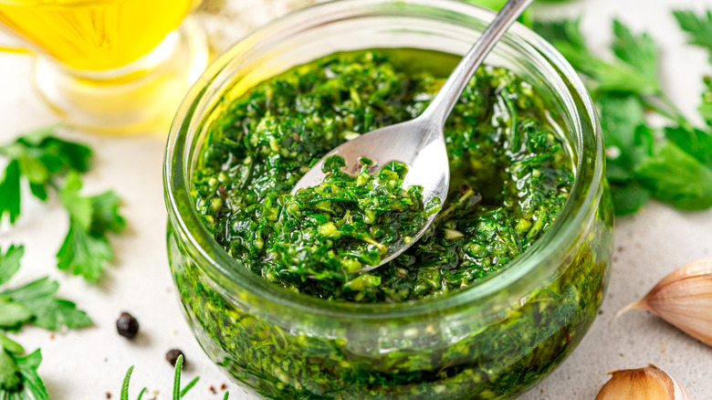 Spoonful of chimichurri
