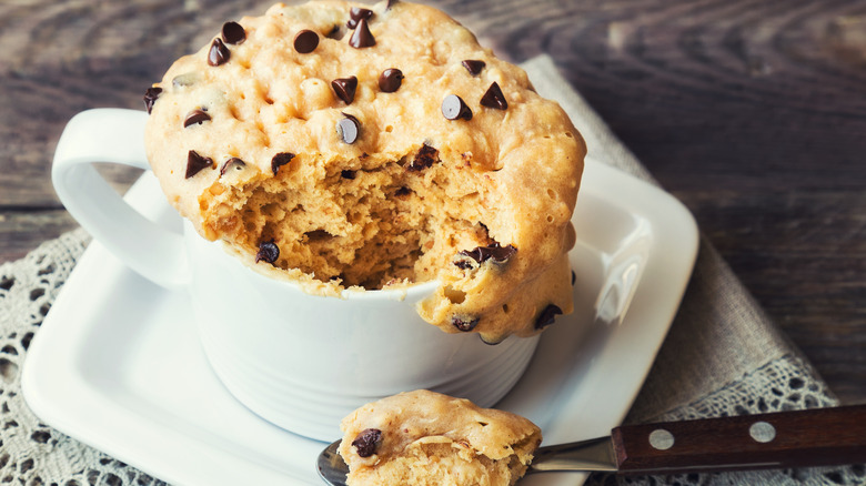 chocolate chip mug cake