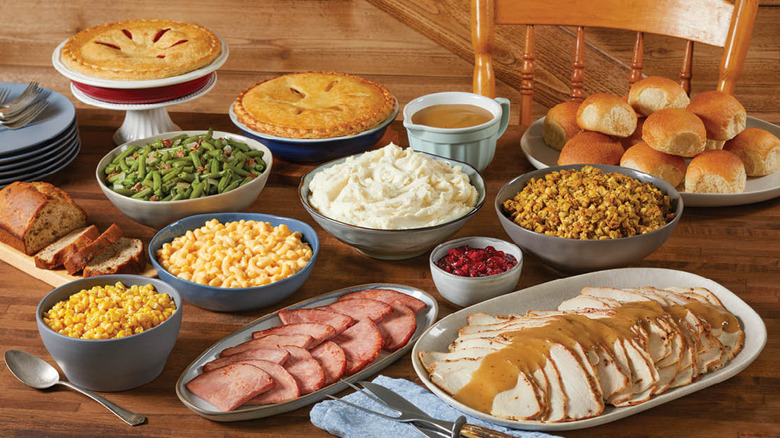 ham and turkey family meal