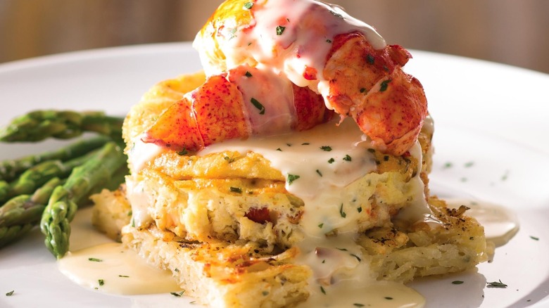 Lobster Fritatta with asparagus