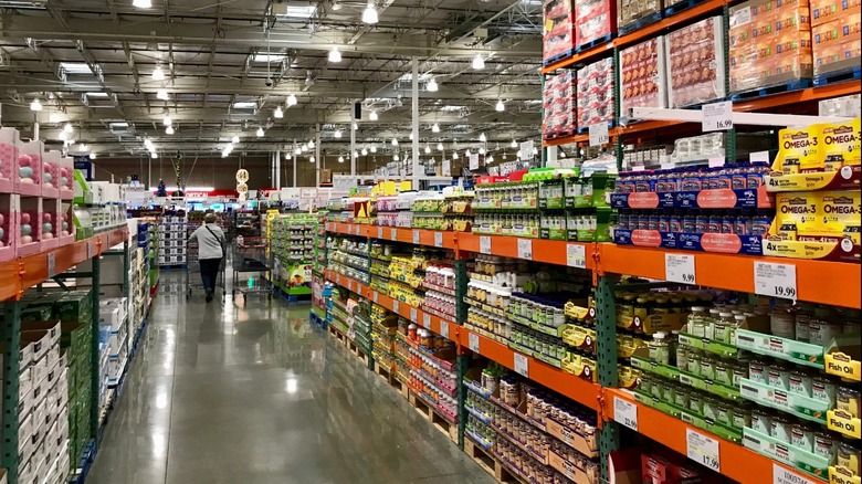 interior of Costco store