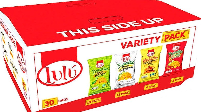 Lulú Platanitos box of bags