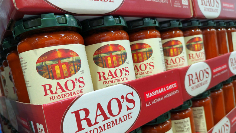 Jars of Rao's marinara sauce