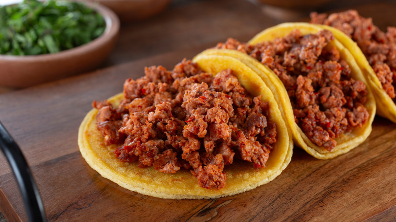 Chorizo tacos