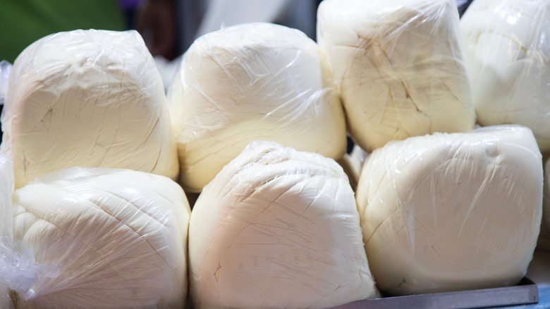 Balls of Oaxaca cheese