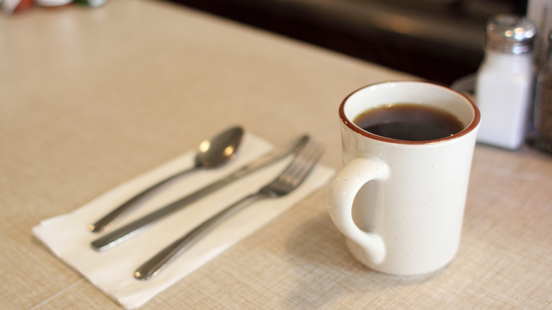 coffee mug at diner