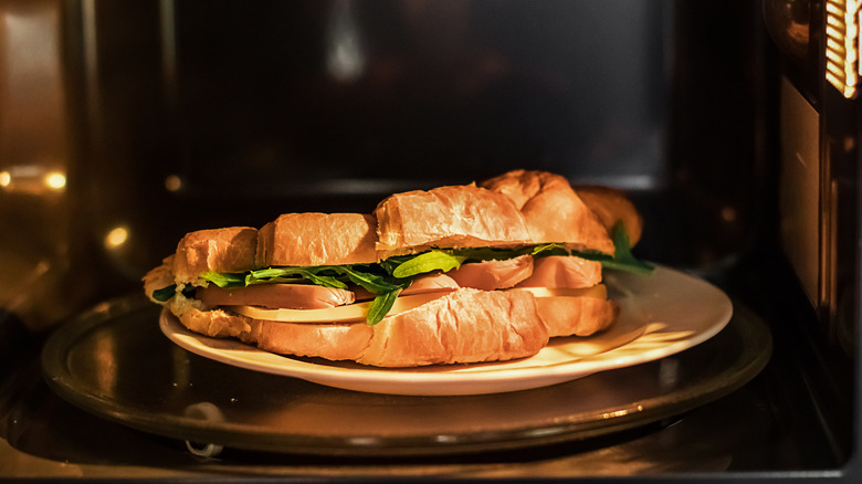 sandwich in microwave