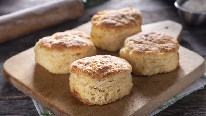 Freshly-made biscuits