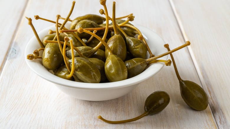 capers in a bowl