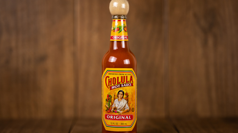 bottle of cholula hot sauce