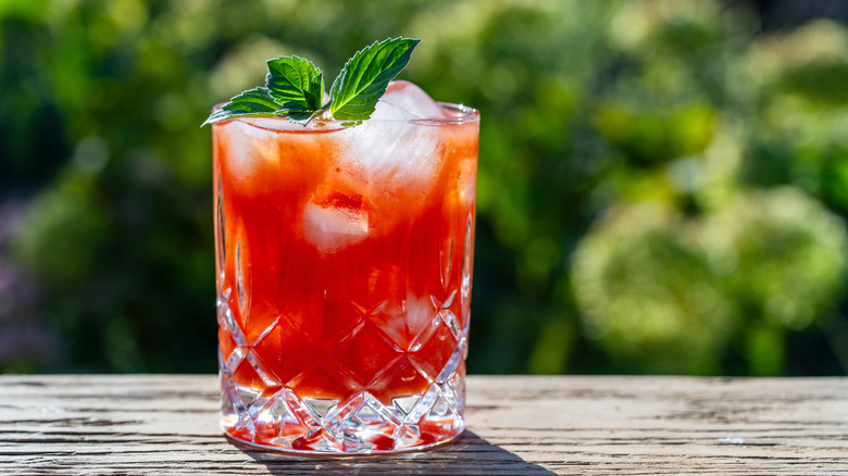 A Bloody Mary cocktail