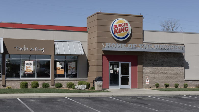 Exterior of a Burger King fast food location