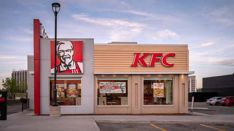 Exterior of a Kentucky Fried Chicken fast food location