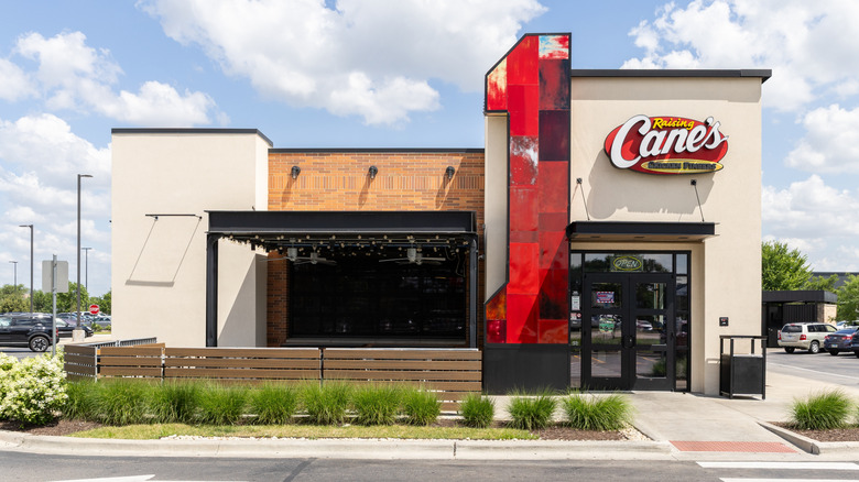 Exterior of a Raising Cane's fast food location