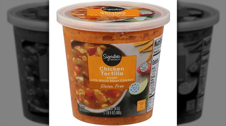 Container of Signature Select Chicken Tortilla Soup