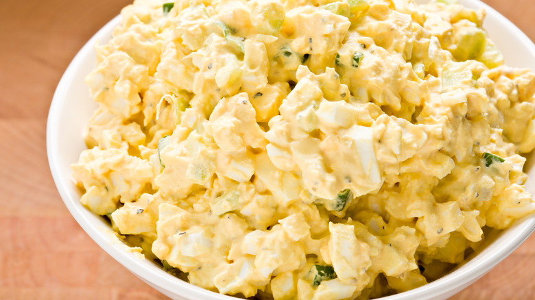 Egg salad in bowl