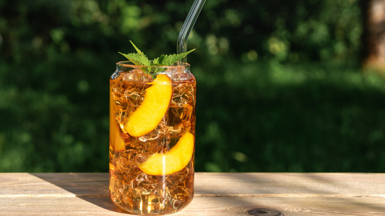 Glass of iced tea
