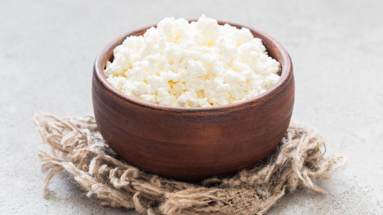Bowl of cottage cheese