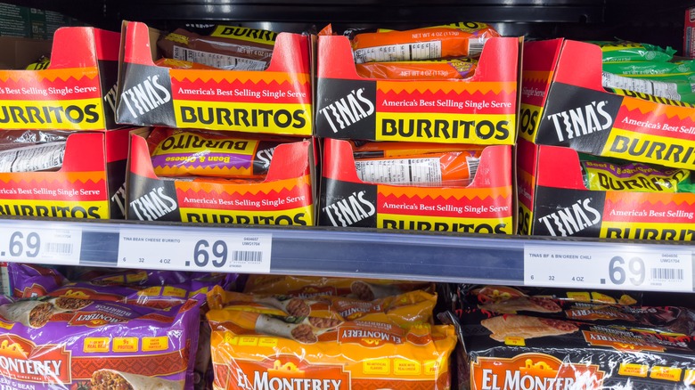 frozen burritos in store