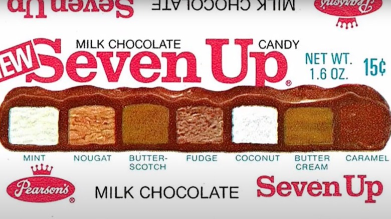 Seven Up Bar label