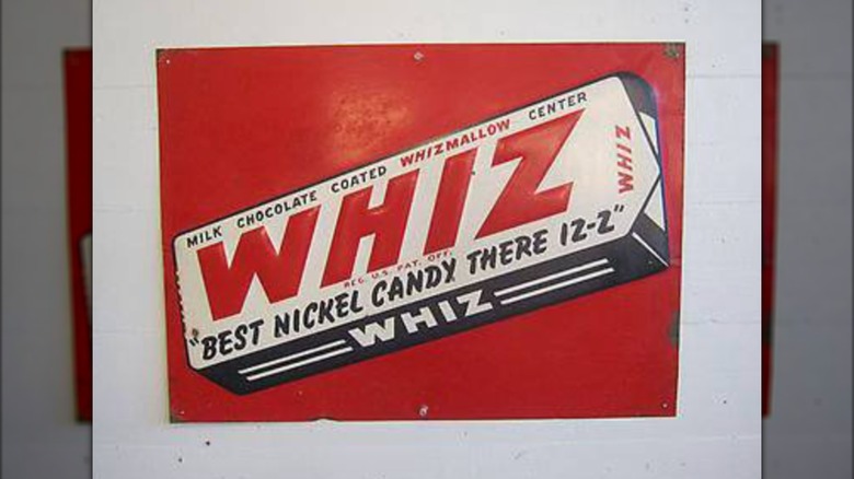 Vintage advert for a Whiz candy bar