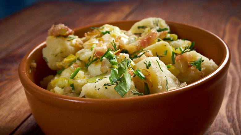 German potato salad with bacon