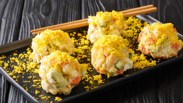 Korean potato salad balls