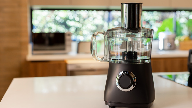 Black food processor