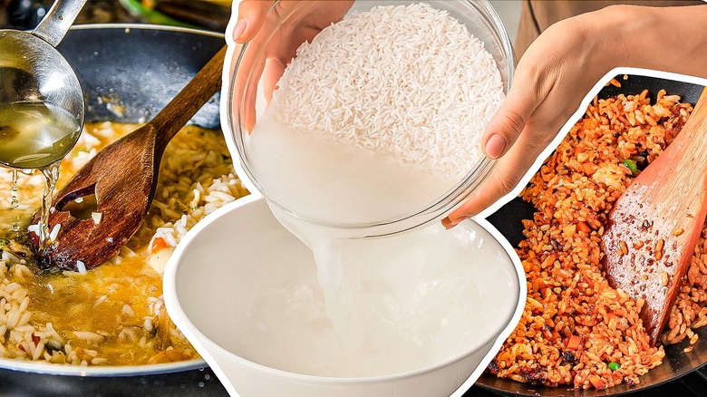 collage of various rice dishes