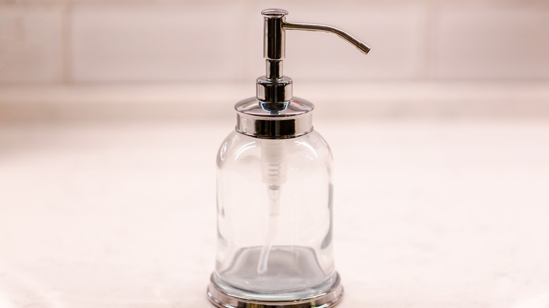 glass dish soap dispenser