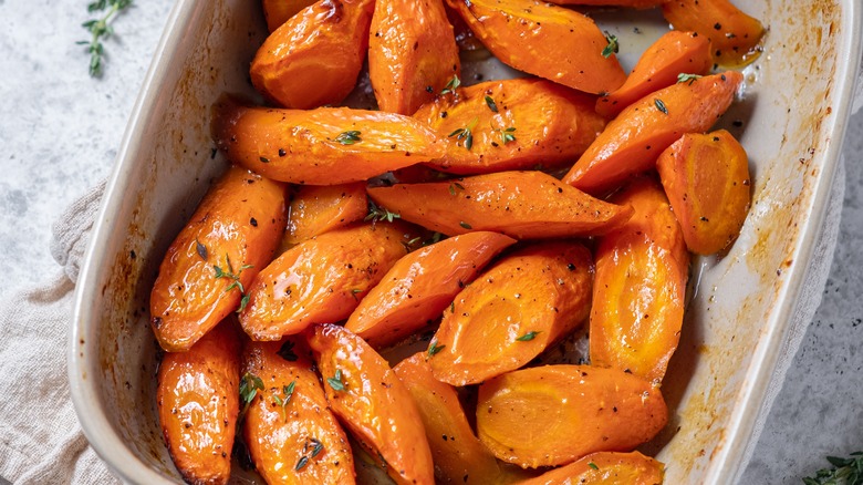 Maple Glazed Roasted Carrots