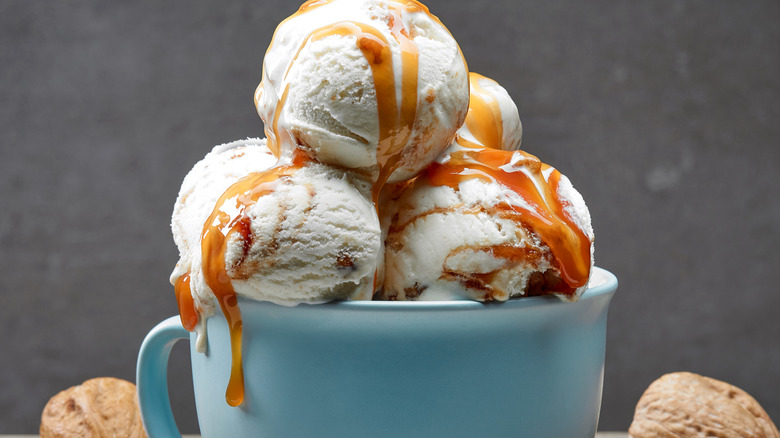 Ice Cream with Maple Syrup