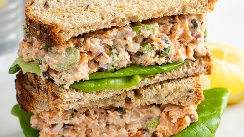 Stacked Tuna Salad Sandwiches
