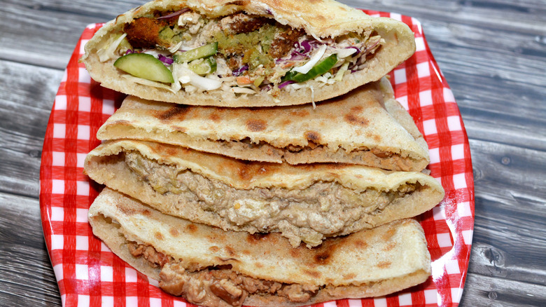 Sandwiches with baba ganoush