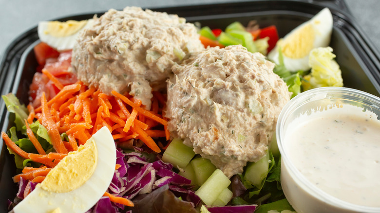Tuna salad with side of Ranch dressing