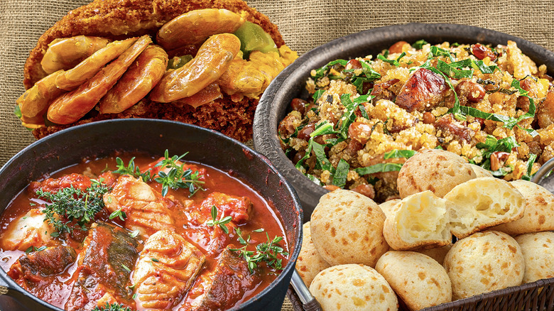 Assorted Brazilian food