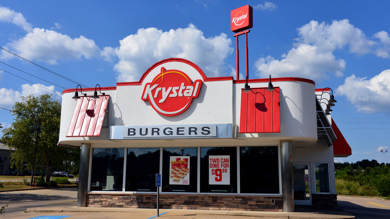 Krystal Burgers exterior signage