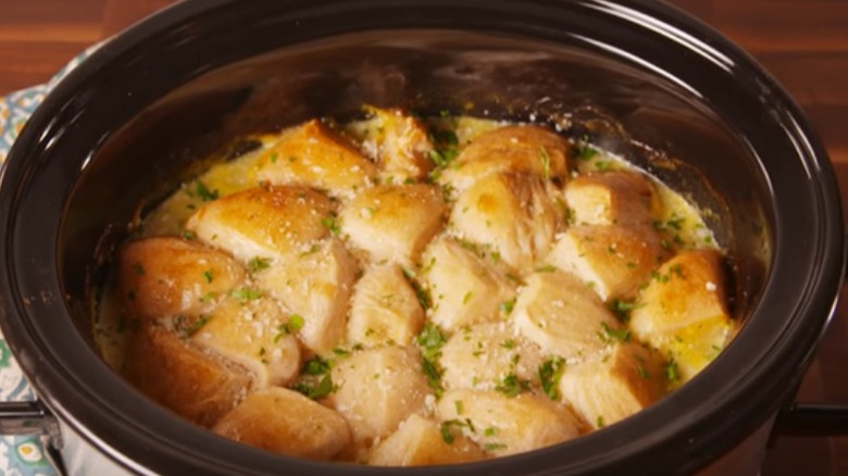 crock pot shredded chicken and dumplings