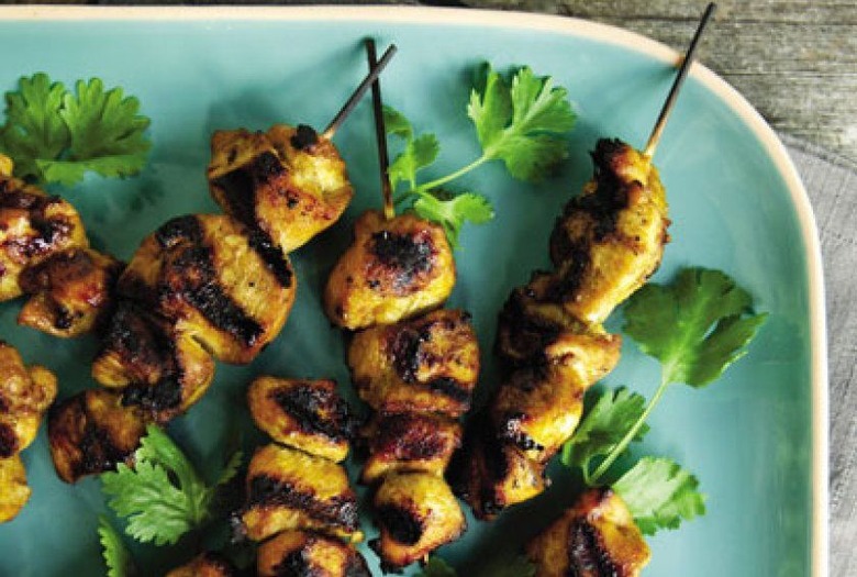 Thai Marinated Grilled Chicken Skewers