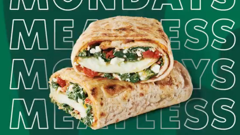 spinach and egg wrap