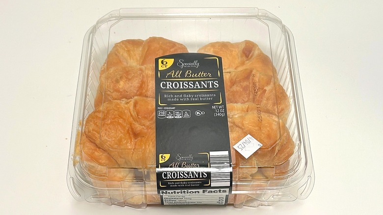 A box of Specially Selected Croissants on a white background