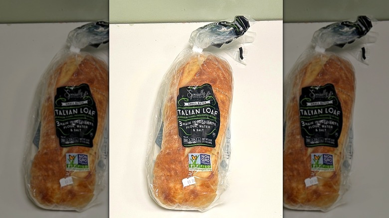 Specially Selected Italian Loaf on a white and green background