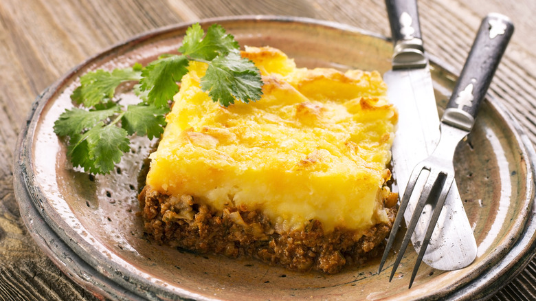 Shepherd's pie with parsley