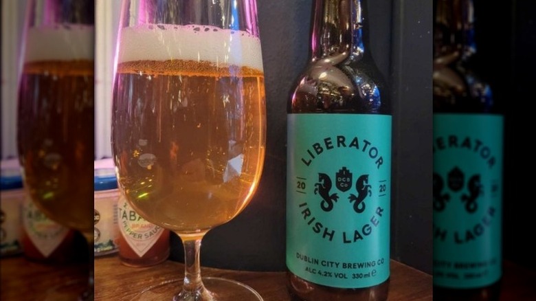 Liberator Irish Lager bottle pint