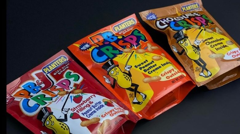 3 bags of P.B. Crisps