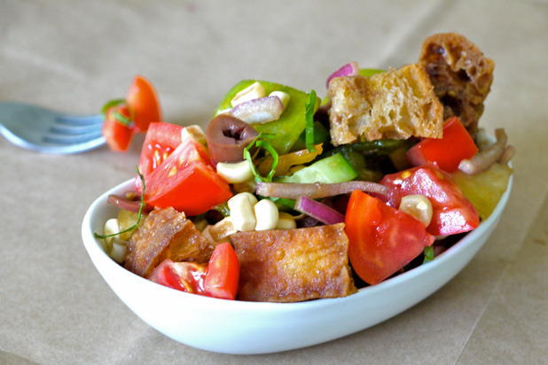 Heirloom Tomato Bread Salad
