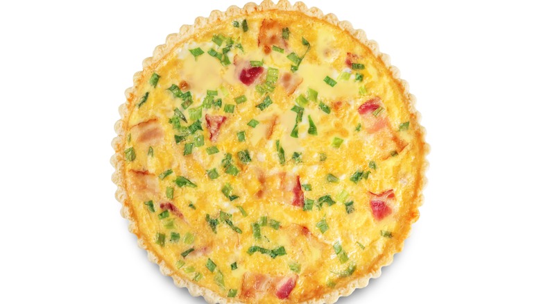 quiche with meat and vegetables