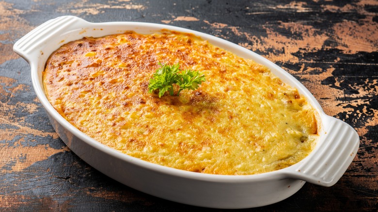 shepherd's pie in casserole dish