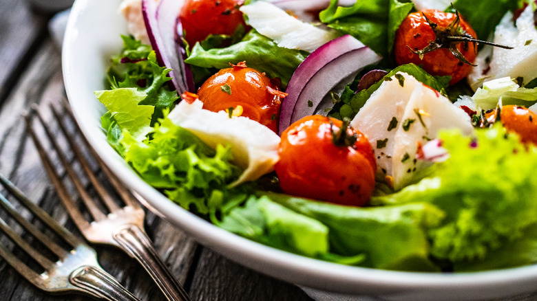salad with tomatoes